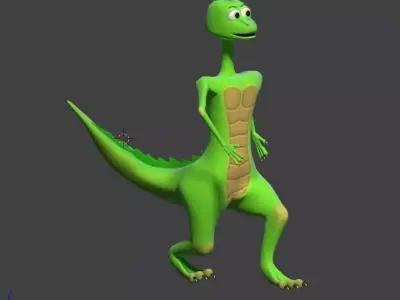 Lovely Dino Low-poly 3D model