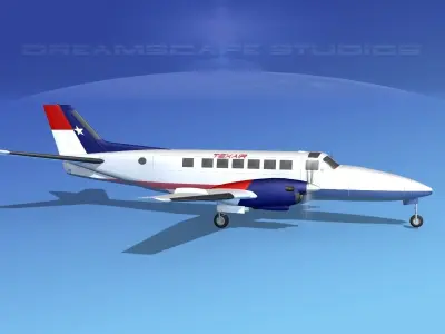 Beechcraft B99 Texair 3D model