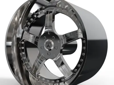 ASANTI AF118 WHEEL 3D MODEL 3D model