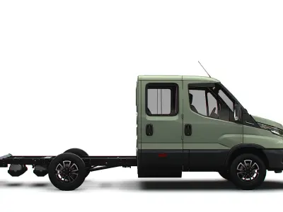 Iveco Daily Crew Cab L2 Chassis 2024 3D model