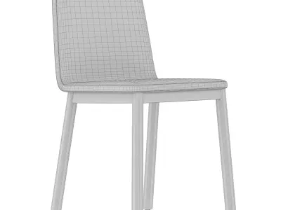 Tyris wooden leg chair Free 3D model