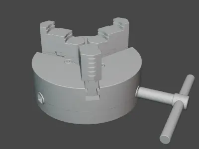 Three jaw chuck Free 3D print model