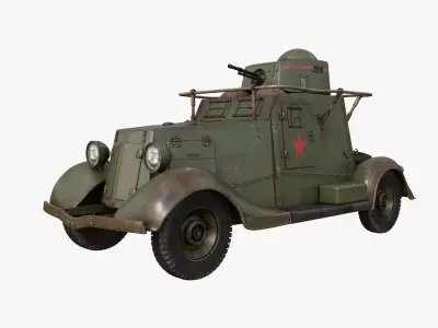 FAI M Armoured Car Mental Ray 3D model