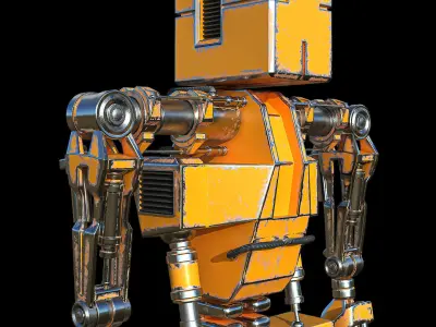 Robot orange 3D model