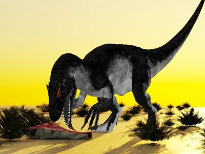 Australovenator Low-poly 3D model