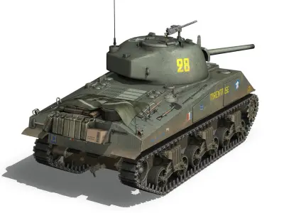 M4A2 Sherman - Tarentaise 3D model