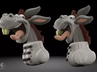 Donkey Insanity 3D model