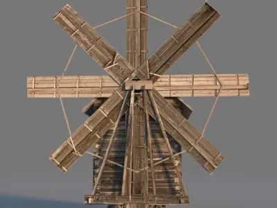 Windmill on Kizhi Island 3D model