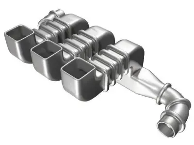 Classic Air Duct Low-poly 3D model