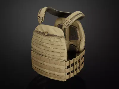 TAC-TEC Vest Low-poly 3D model