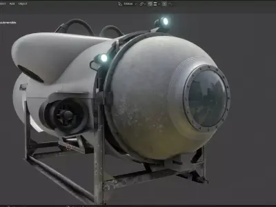 OceanGate Titan submersible 3D model