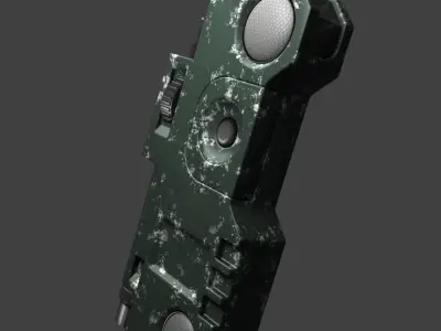 Used walkie talkie 3D model
