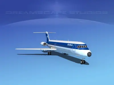 Douglas DC-9-50 Southern 3D model