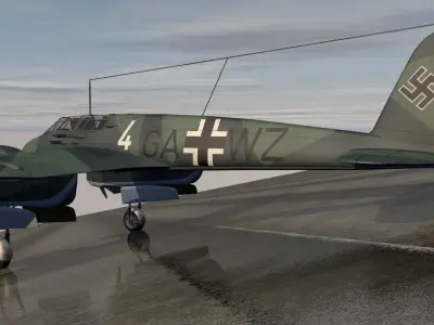 Focke-Wulf Fw-187 A-0 Falke 3D model