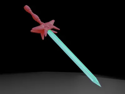 Sci Fi Sword Free low-poly 3D model
