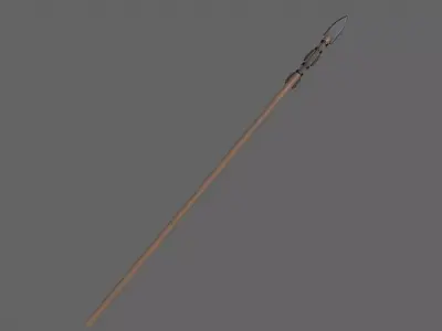 PBR Spear V3b Low-poly 3D model
