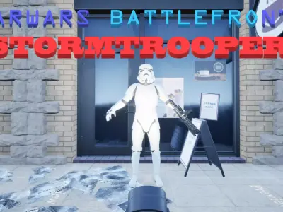 SWBF2 Stormtrooper Model Free low-poly 3D model