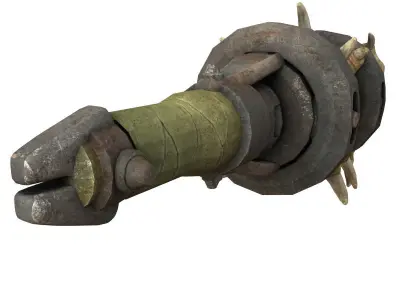 Weapons game ready assault rifle Low-poly 3D model