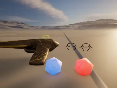 magical pistol Free low-poly 3D model