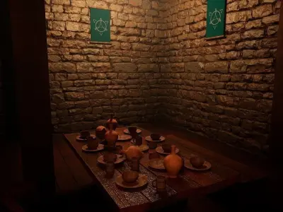 Medieval Tavern - UE4 Low-poly 3D model