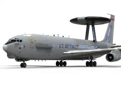 Boeing E-3 Sentry AWACS 3D model