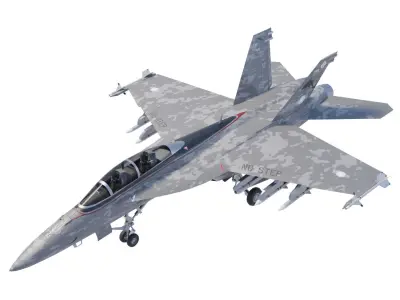 Modern military aircraft set - 32 models 3D Model Collection