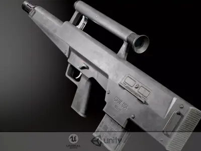 HK CAWS Low-poly 3D model