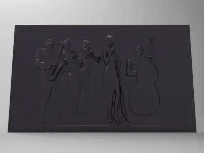 Jazz Band Free 3D print model