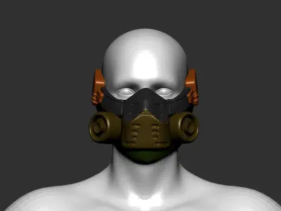 Gas mask helmet 3d model scifi sculpt 3D model buy