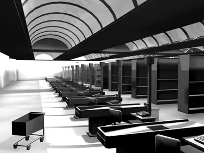 Market building 3D model