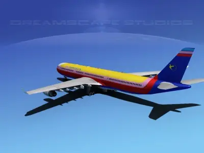 Airbus A340-600 Air Jamaica 3D model