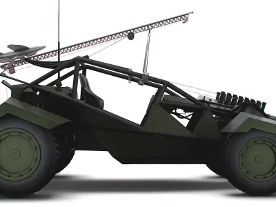 Generic Military Buggy UAV 2023 3D model