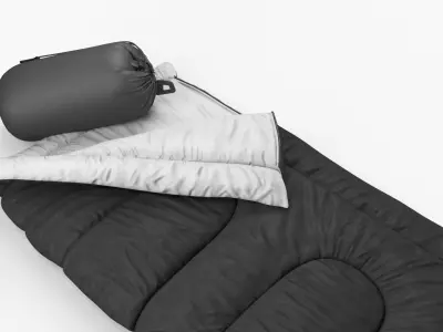 Outdoor Sleeping Bags Black 3D model