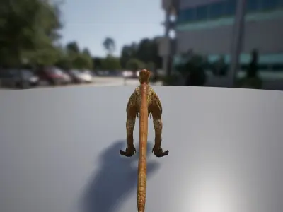 Troodon dinosaur Low-poly 3D model