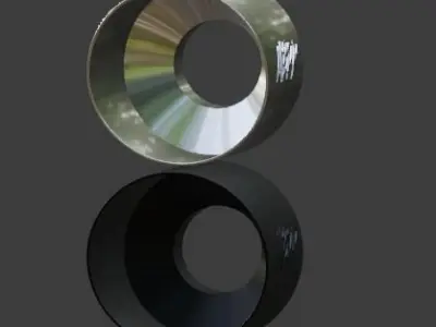 Simple MBRP Exhaust TIp Low-poly 3D model