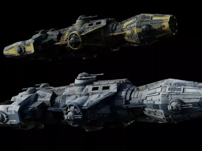 Corellian Gunship DP20  - Star Wars 3D model