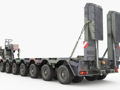 SaAnh 70t Military semi-trailer 3D model