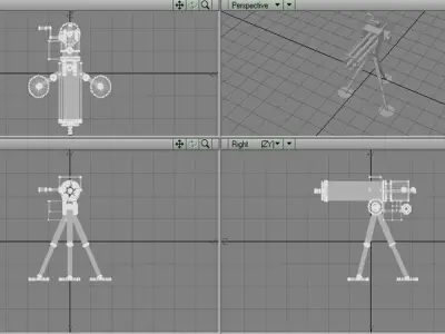 Gatling Gun Type 2 3D model