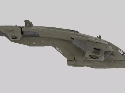 Halo Pelican Rigged Blender 3D Model Halo Infinite Inspired 3D model
