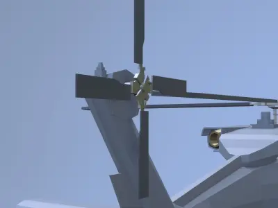 SH-60 seahawk low poly Low-poly 3D model