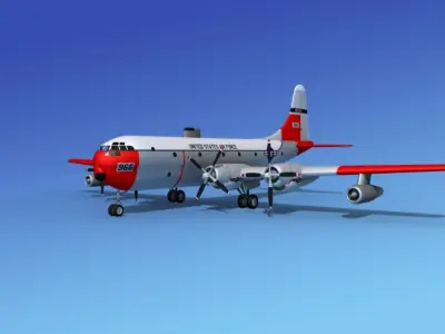 Boeing C-97 Stratofreighter V07 3D model