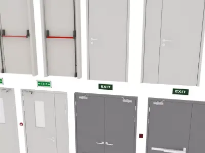 Industrial Doors 3D model