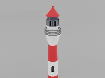 Lighthouse Low-poly 3D model