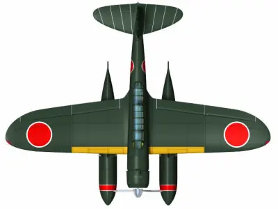 Aichi E13A Jake 3D model