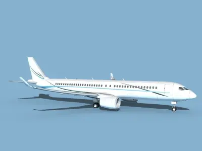 Airbus A220-300 Corporate 3 3D model