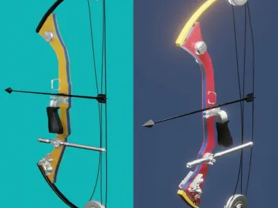 Super Pack 5 Guns 3D model