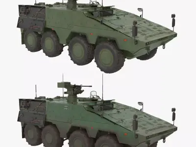 APC Boxer Green Clean and Dirt 3D model