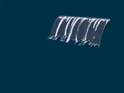 Realistic Water Fountain Animation 4 3D model