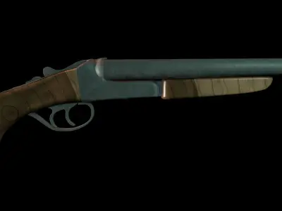 Sawn-Off Double Barrel 3D model