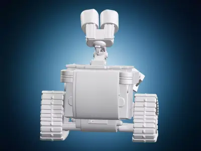 Wall-e Robot Detailed Character Statue 3D print model